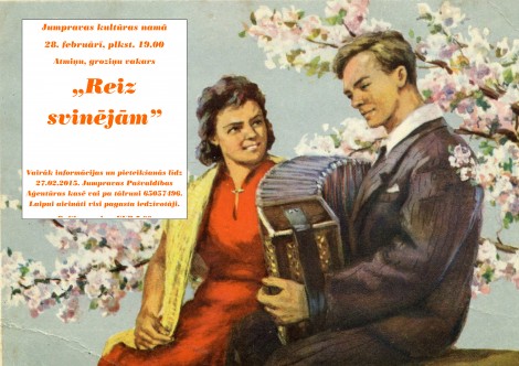 Reiz svinējām plakāts