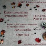 Kārlis Kazāks un Gints sola koncertprogrammā 