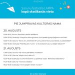 20. un 21. augustā pie Jumpravas kultūras nama - sarunu festivāla LAMPA kopā skatīšanās vieta