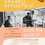 Jumpravā rīta koncertā brīvdabā uzstāsies dziesminieks Goran Gora