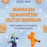 Jumpravas ziemassvētku eglītes iedegšana