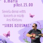 Sieviešu dienai veltīts koncerts ar mūziķi Ansi Klintsonu